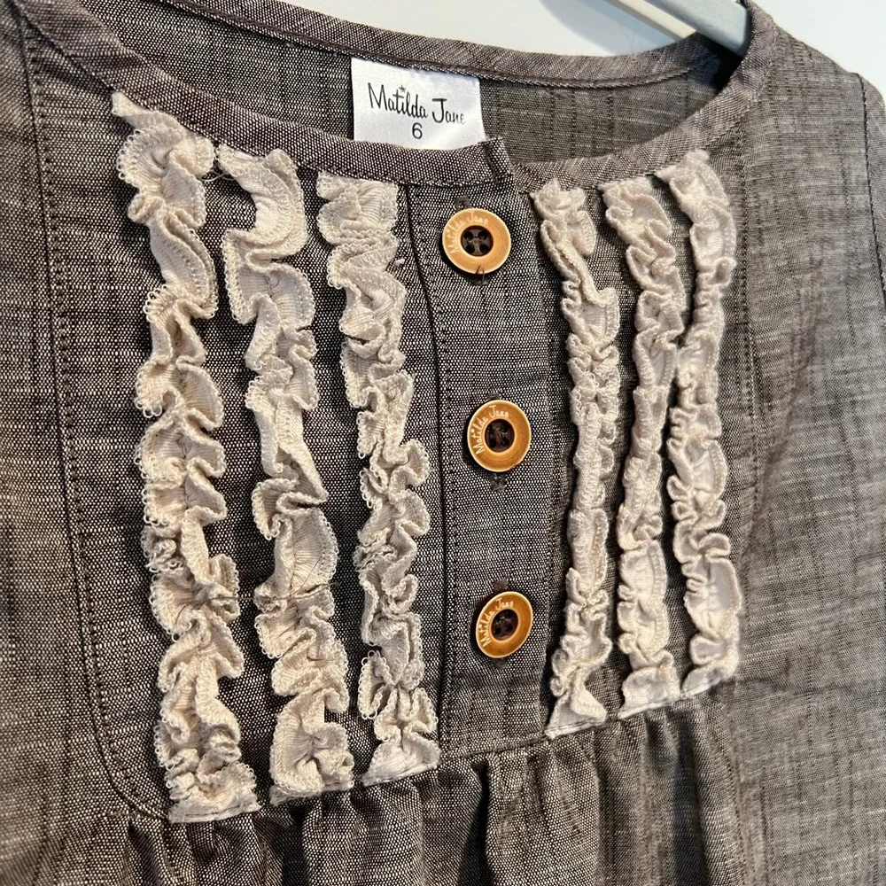 Matilda Jane Hammond Bay Tanna Linen Dress Size 6